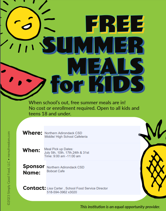 Free Summer Meals For Kids 