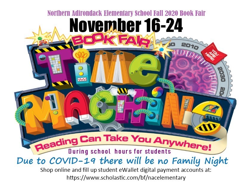 The book fair is coming to NAC Elementary November 16-24!