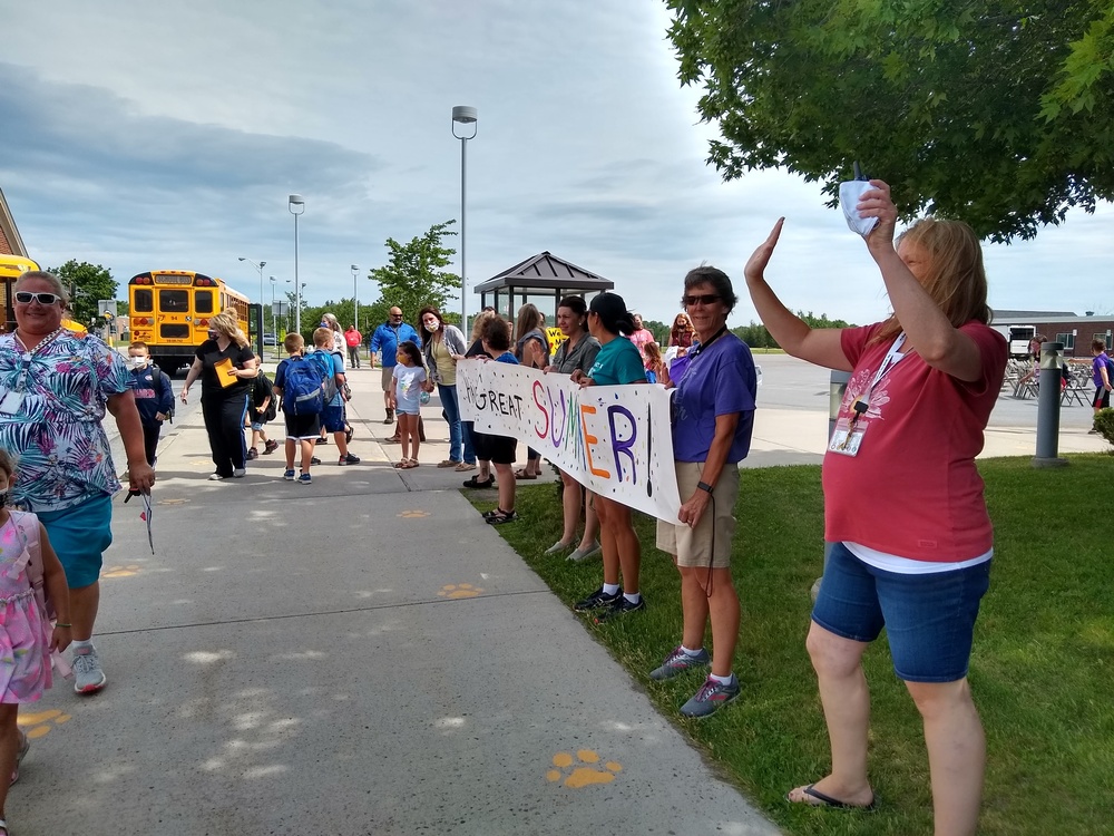 Last day of school goodbyes