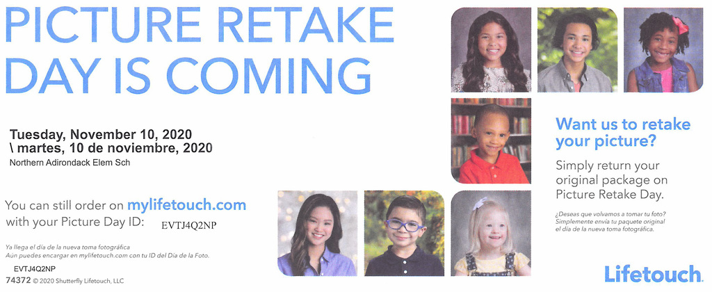 Lifetouch Retake Flyer