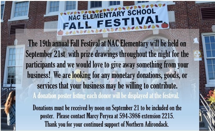 Fall festival 2023 donations